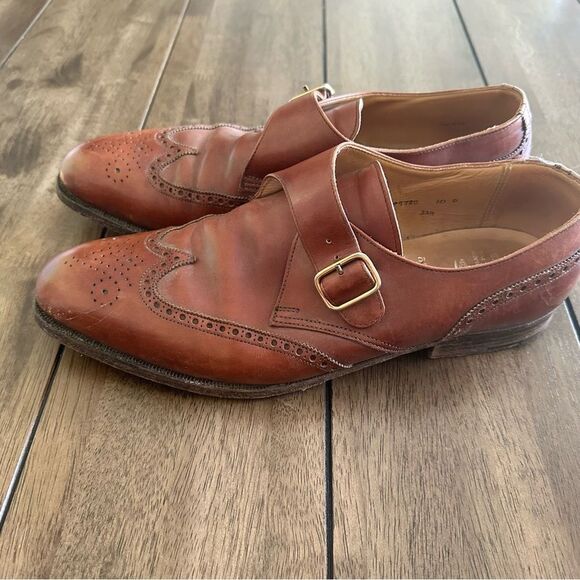 C&J for Brooks Brothers Peal & Co Single Monk (Very Rare) sz 10 - Picture 3 of 11